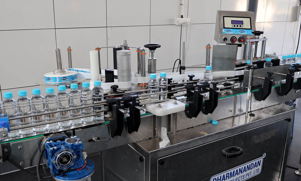 valves in bottled water plant