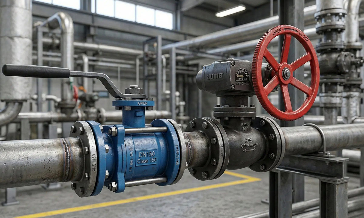 valves in industrial and manufacturing