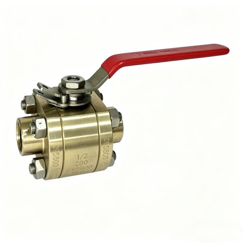1/2″ Class 150 Ni-Al Bronze 3-Piece Floating Ball Valve Female NPT Thread Lever Operation BL357501
