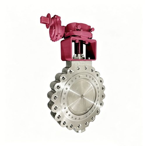 DN400 Class 300 CF8M Double Eccentric Lug Butterfly Valve Worm Gear BF027602