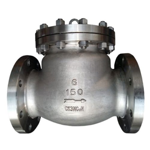 DN150 Class 150 CK3MCuN Super Duplex Steel Swing Check Valve