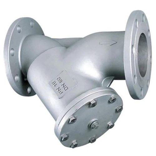 DN80 PN16 CF8M stainless steel flanged Y-strainer